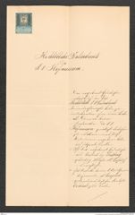 k.k. naturhistorisches Hofmuseum, Intendanzakten 1885-1896 (Hauer), Aktenzahl Z.471.g/1889, Seite 1